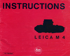 Leica M4 Camera  Instruction