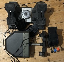 Logitech G Saitek Pro Flight Yoke System, Rudder Pedals and Throttle Quadrant