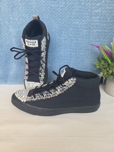 Converse all black bling - all,