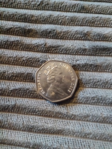 2005 gibraltar christmas 50p - christmas,