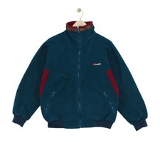 Vintage Berghaus Fleece Jacket Mens Size M Blue Outdoor​ Casual​ Retro​
