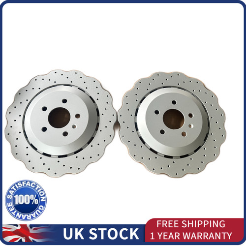 Rear drilled wavy brake discs - rear,