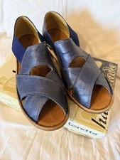 Loretta Handmade Blue Leather