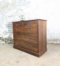 Solid Oak Vintage Military