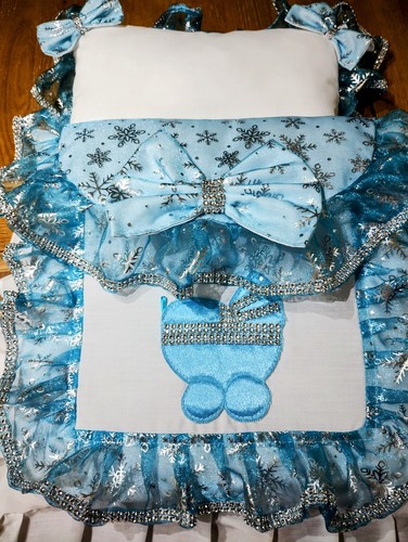 Dolls pram set and - dolls, bow