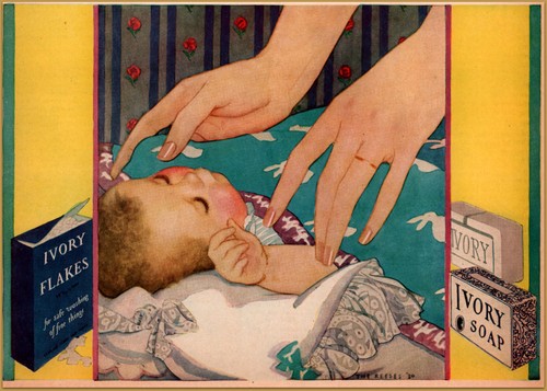 1930 ivory soap flakes baby - ivory,