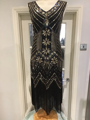 Beaded sequin flapper - sequin,