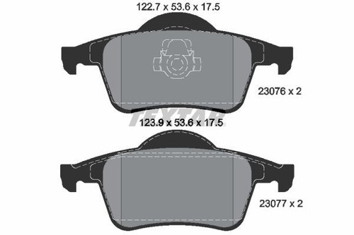 Fits textar 2307602 brake - textar,