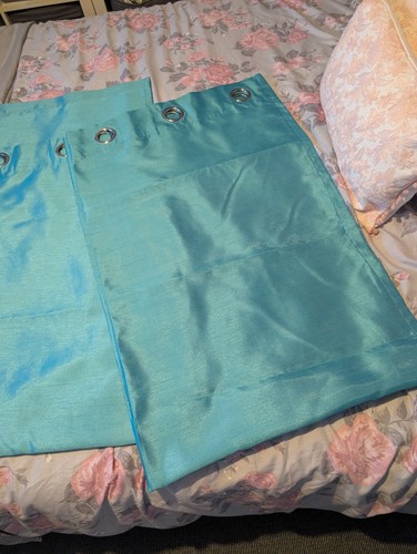 Faux silk eyelet - faux, curtains
