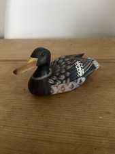 Miniature Wooden Mallard Duck Decoy