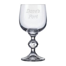 Personalised 50ml Crystal Port Glass Engraved with any Name Ideal Gift