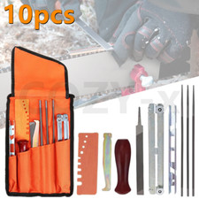 10pcs Chainsaw Sharpening File Filing Kit Chain Sharpening Saw Files Tool Set