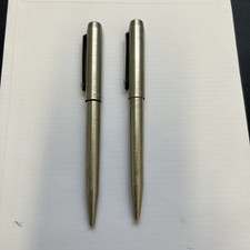 X2 Vintage Parker 25 Ballpoint Pen No Ink