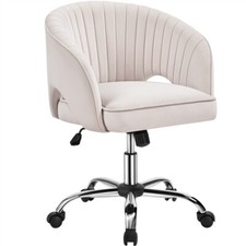 Comfy Desk Chair Adjustable Swivel Office Chair Vanity Chair for Home/Office