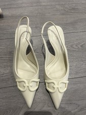 ZARA HIGH-HEEL SLINGBACK WOMEN SHOES WITH RAISED DETAIL SIZE 36