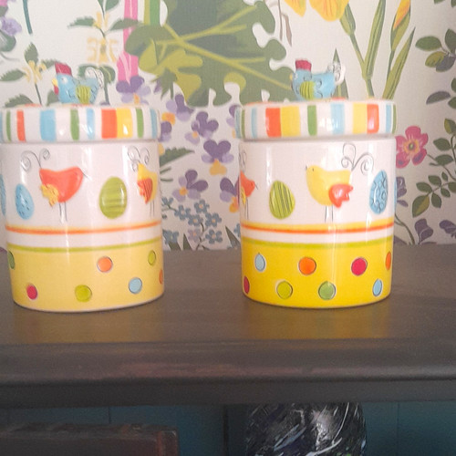 Chicken hand painted - m&s,