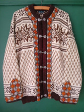 Dale Of Norway Cardigan Medium Pure New Wool Vintage Womens