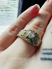 22K Indian Gold Diamond Ring