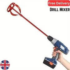 Red Drill Mixer Paddle Paint