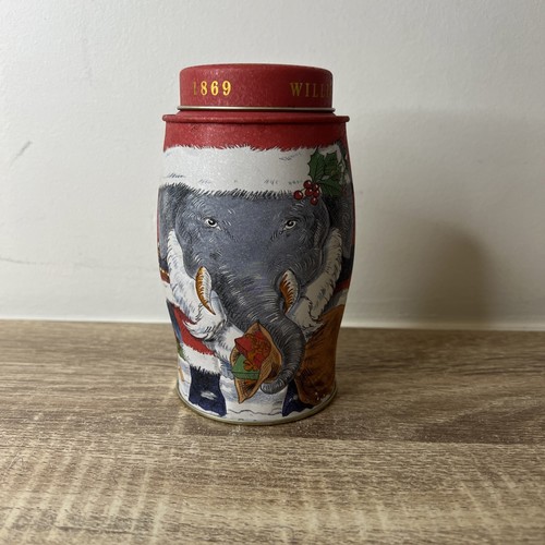 Williamson tea tin - tin, red