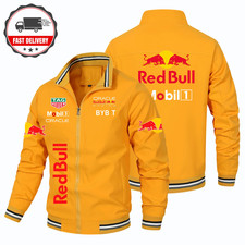 RED BULL Racing Jacket Rain Windbreak F1 Mens Ladies Unisex Free Post Black