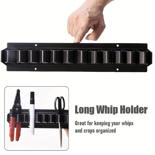 Black whip rack - whip, plastic