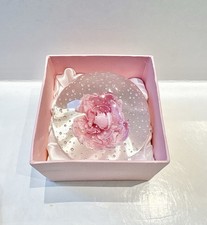 Regency Fine Arts Pink Glass Paperweight Vintage Collectible