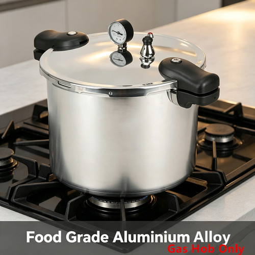 22l pressure canner with gauge - with,