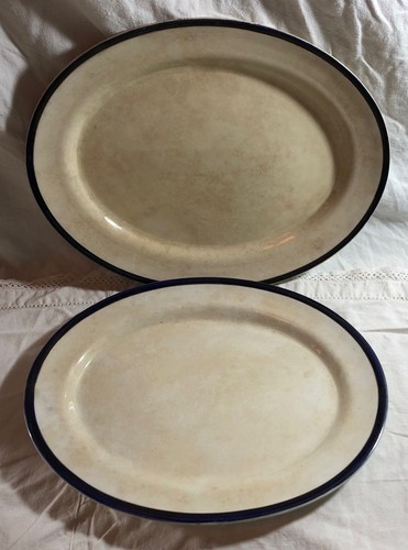 Vintage antique ironstone - ironstone, oval