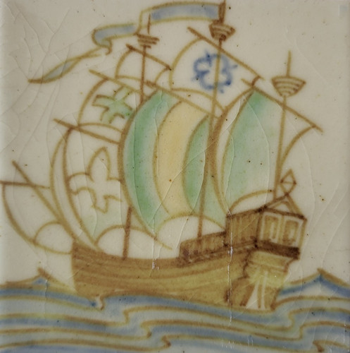 Retro pilkington ceramic tile - retro,