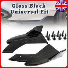 Universal Car Rear Bumper Diffuser Splitter Spats Lip Winglet Canards Side Skirt