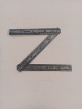 J.RABONE & Son BIRMINGHAM No. 223 VINTAGE THREE FOLD 12"/305mm STEEL POCKET RULE