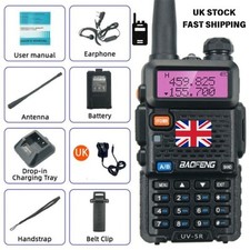 Baofeng UV-5RH 5W Tri Power Air Band Ham Two Way Radio Walkie Talkie