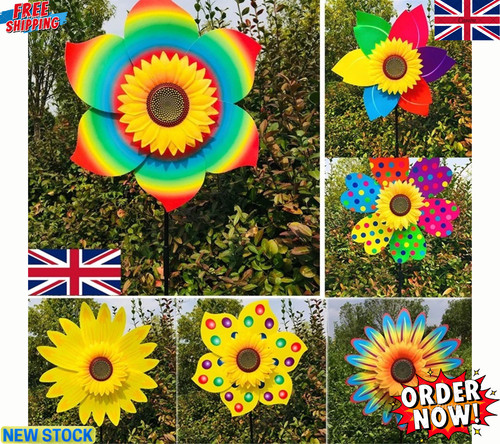 Sunflower patio lawn pinwheel - sunflower,