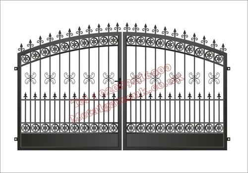 Driveway gates composite - driveway, gates/composite
