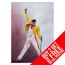 FREDDIE MERCURY QUEEN POSTER A4 A3 SIZE PRINT - BUY 2 GET ANY 2 FREE