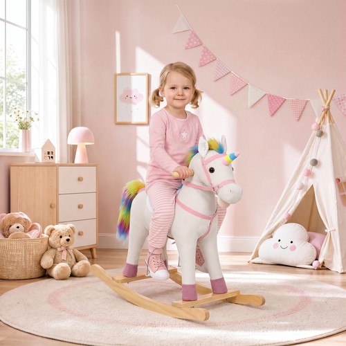 71cm rocking horse unicorn - horse,