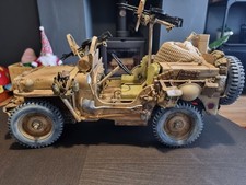 1/6 WW2 Willys Jeep Desert Raider  4x4 Fully Loaded And Customised.