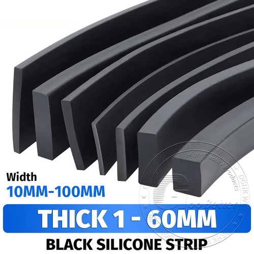 Black solid square - square, silicone