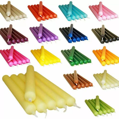 Colourful dinner candles for - candles,