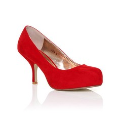 WOMENS LADIES MID HEEL CASUAL SMART WORK PUMP COURT SHOES SIZE 3-8