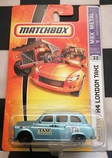 2007 Matchbox Austin FX4 London Taxi MBX Metal Long Card #33