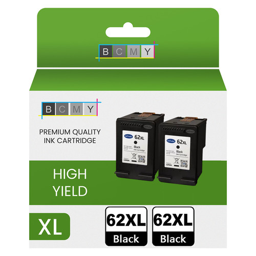 Refilled 62xl black ink x2 - refilled,