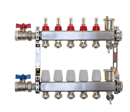Underfloor heating manifold - heating, 5