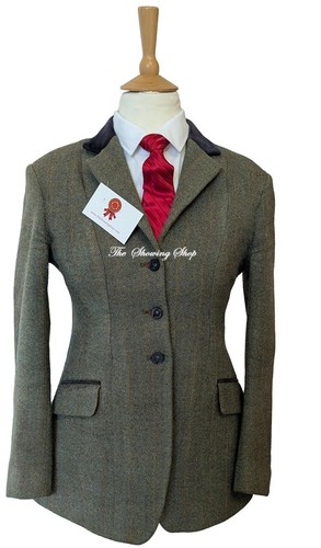 Ladies mears green tweed - ladies,