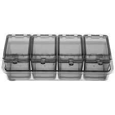  Spice Container Set Salt Box Multi-compartment Seasoning Jar and