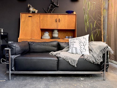 Corbusier chrome leather - le,