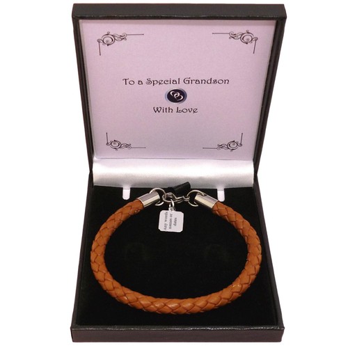 Personalised brown leather - brown,