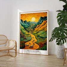 Vincent Van Gogh Landscape Oil Painting Print, Fashion Poster, Wall Art 9278