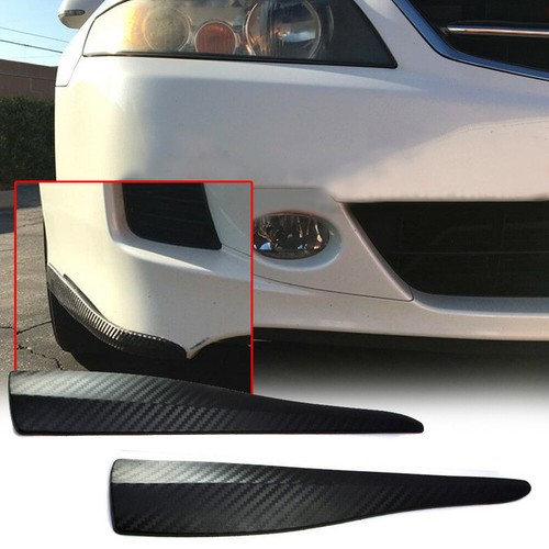 2pcs carbon fiber car bumper - carbon,